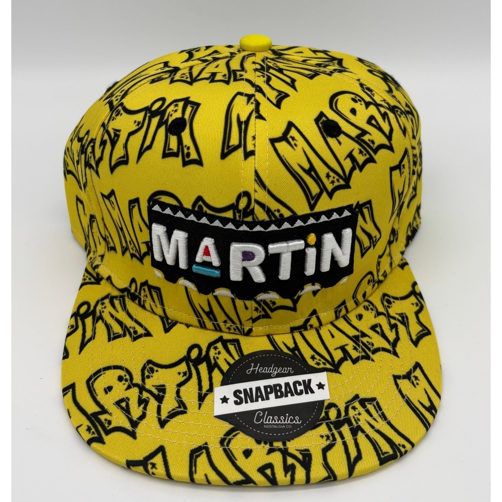 Headgear Classics Martin Show Yellow‎ Graffiti All Over Print Snapback Hat New